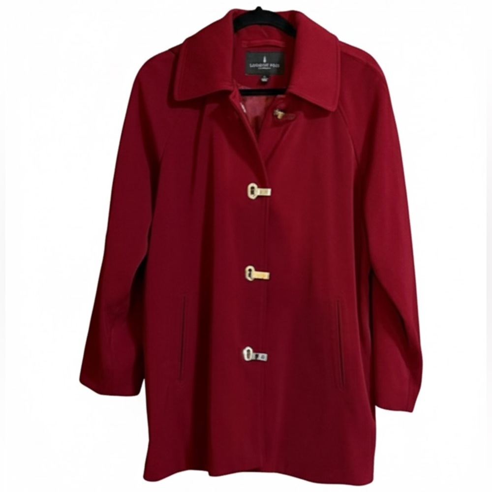 London Fog Women's Red Trench Coat